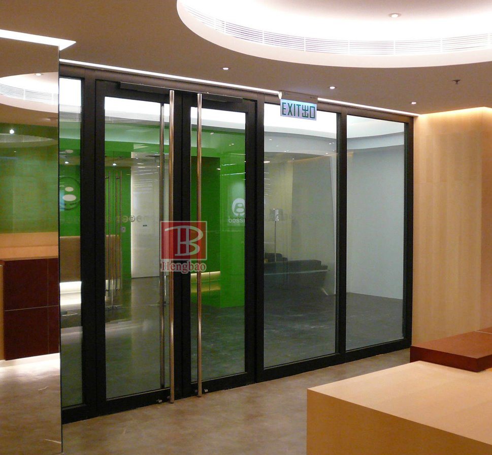 Puerta de vidrio resistente al fuego